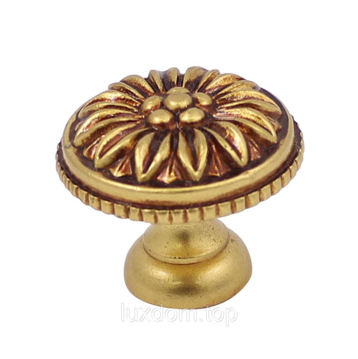 Ручка меблевого Ompporro 013035H KNOB mm. 35 ант золото, фото 1