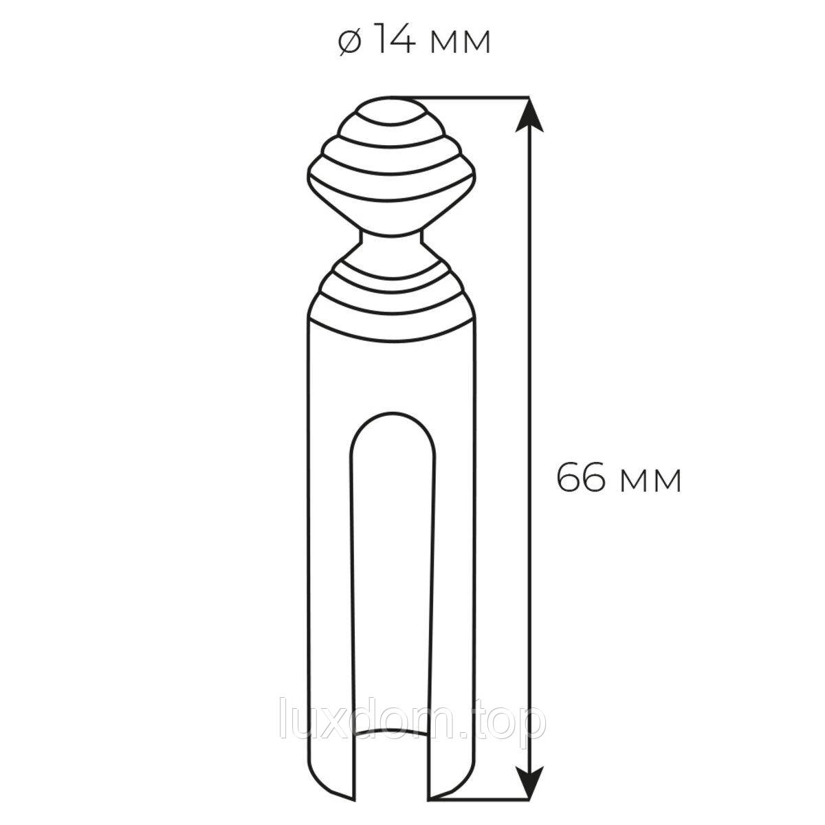 Кипочок Fimet мат латунь 3156 OF 02 d.14