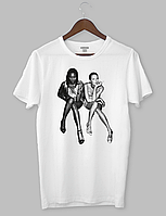 Стильная футболка с дизайном " Kate Moss and Naomi Campbell s Supermodel "