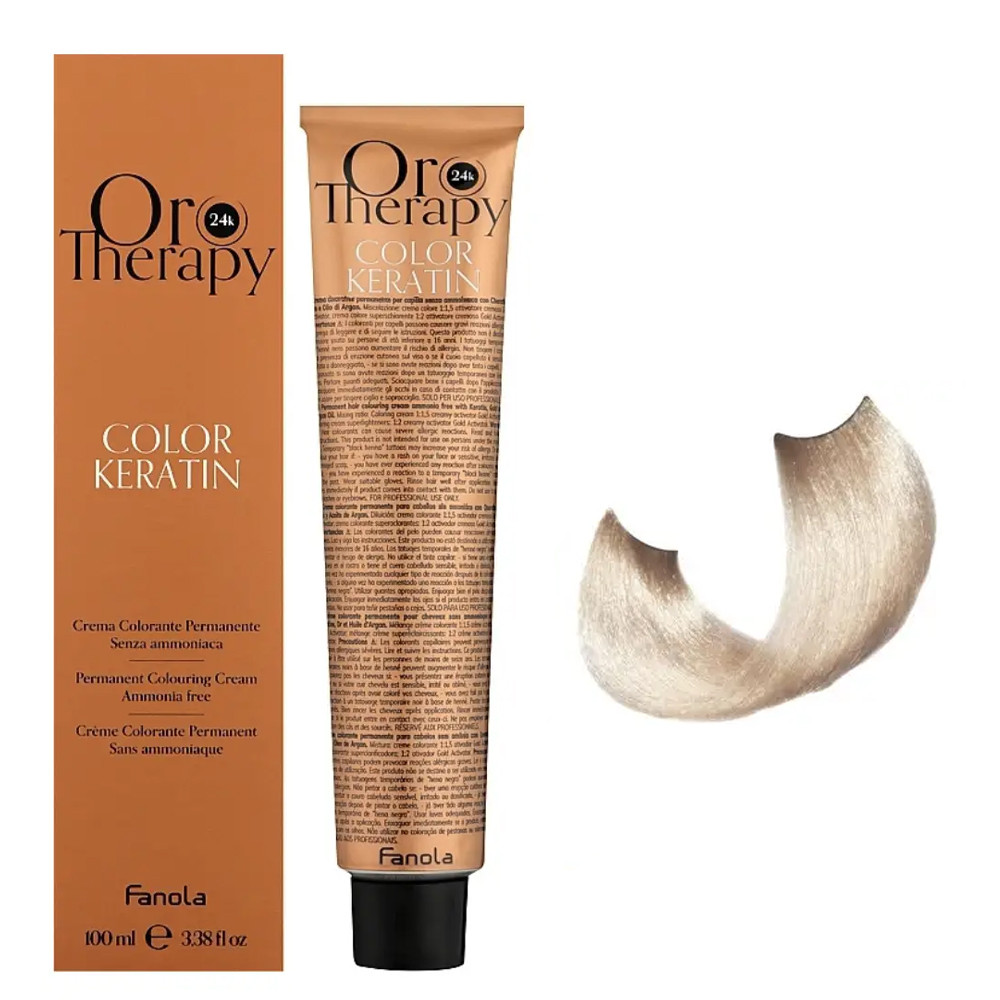 Безаміачна крем-фарба для волосся  Oro Therapy №11/0 Superlight platinum blonde  Fanola 100 мл