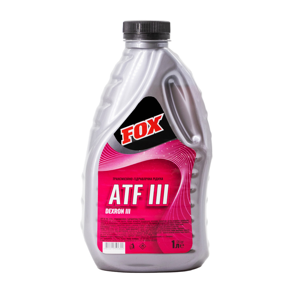Трансмісійно-гідравлічна олива Фокс ATF DIII 1л
