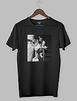 Стильная футболка с модним дизайном " Kate Moss DEPRESSION "