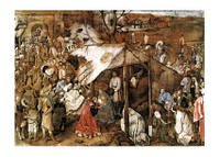 Листівка Pieter Bruegel The Adoration of the Kings, 1556