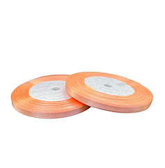 Стрічка атласна 6мм, 33м, персиковий