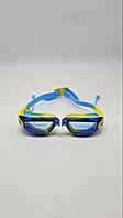 Очки для плавания для мальчика Leacco one size 50-54 Синий с салатовым 13346