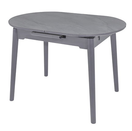 TM-85 стіл розкладний 110/140 кераміка сірий / ноги дерево сірі TM Vetro Mebel, фото 2