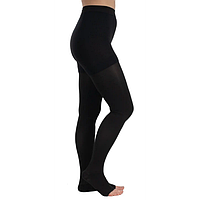 Компресійні колготи з відкритим носком компресія 2 класу чорні 23-32 мм рт ст W1333 Wing Med