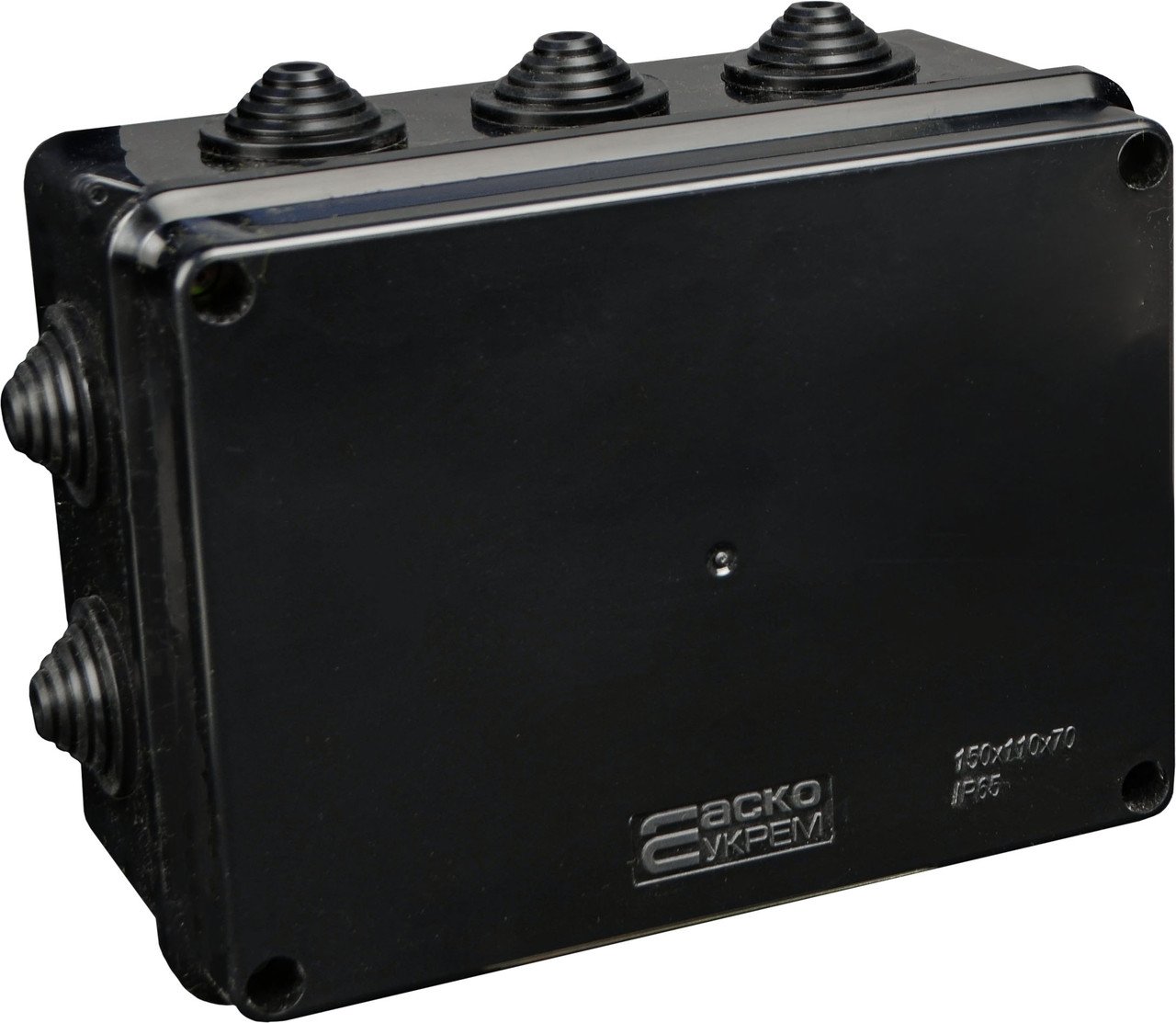 Розподільча коробка серії UAtmo Jet Black 150*110*70 (уп. 10шт), фото 1