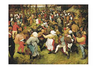 Листівка Pieter Bruegel The Wedding Dance, 1566