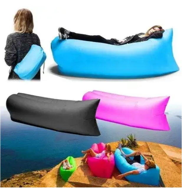 Ламзак надувной диван гамак матрас лежак для отдыха, пляжа, природы 190 x 70 - фото 5 - id-p2143800606