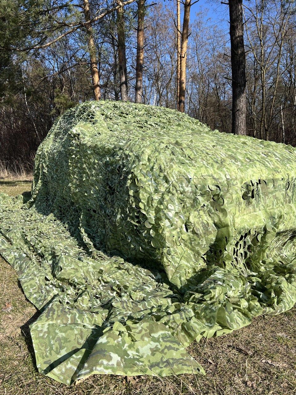 Маскувальна сітка 6х9м зелена. Сітка Мультикам №1, фото 1