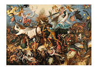 Листівка Pieter Bruegel The Fall of the Rebel Angels, 1562