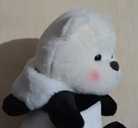 Детская игрушка-антистресс мишка в капюшоне панды, 82 см