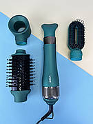 Фен-стайлер для укладання та завивки волосся 4в1 VGR V-493 на 1000вт, смарагдовий