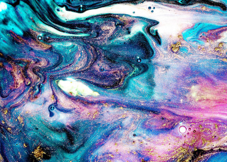 Фотошлях Chameleon Яскравий Fluid art 100х100 см