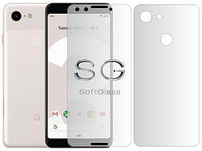 М'яке скло Google Pixel 3 Комплект: Передня та Задня панелі поліуретанове SoftGlass