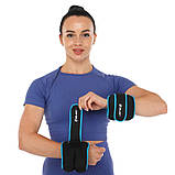 Обтяжувачі-манжети для рук та ніг з металевою стружкою Zelart FI-5732-1 2x0.5кг, фото 10