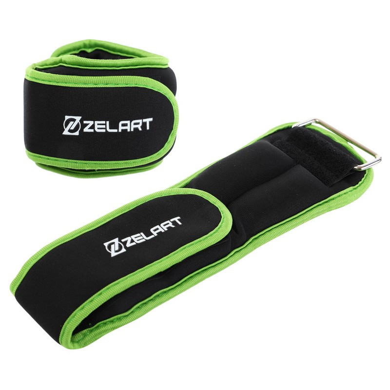 Обтяжувачі-манжети для рук та ніг з металевою стружкою Zelart FI-5732-1 2x0.5кг, фото 1