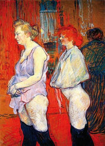 Листівка Henri De Toulouse-Lautrec  — A Inspecao Medica, 1894