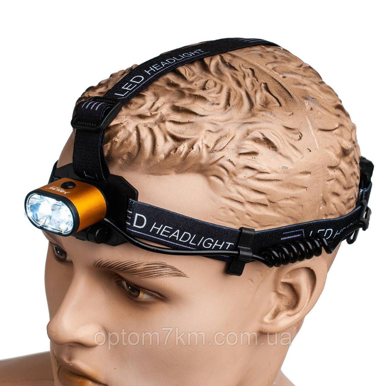 Налобный аккумуляторный фонарь HEADLAMP-BL-K28-T6-80000W - фото 1 - id-p2143812362