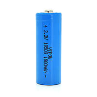 Литий-железо-фосфатный аккумулятор 18500 Lifepo4 Vipow IFR18500 TipTop, 1000mAh, 3.2V, Blue Q50/500