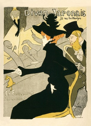 Листівка Henri De Toulouse-Lautrec  — Le Divan Japonais, 1892