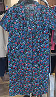 Жіночий халат, розмір 52, бавовна, з кишенями, на ґудзиках, повномірні, Україна, різні забарвлення.