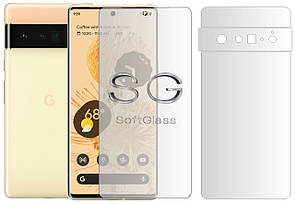 М'яке скло для Google Pixel 6 Pro комплект: для передньої і задньої панелі поліуретанове SoftGlass