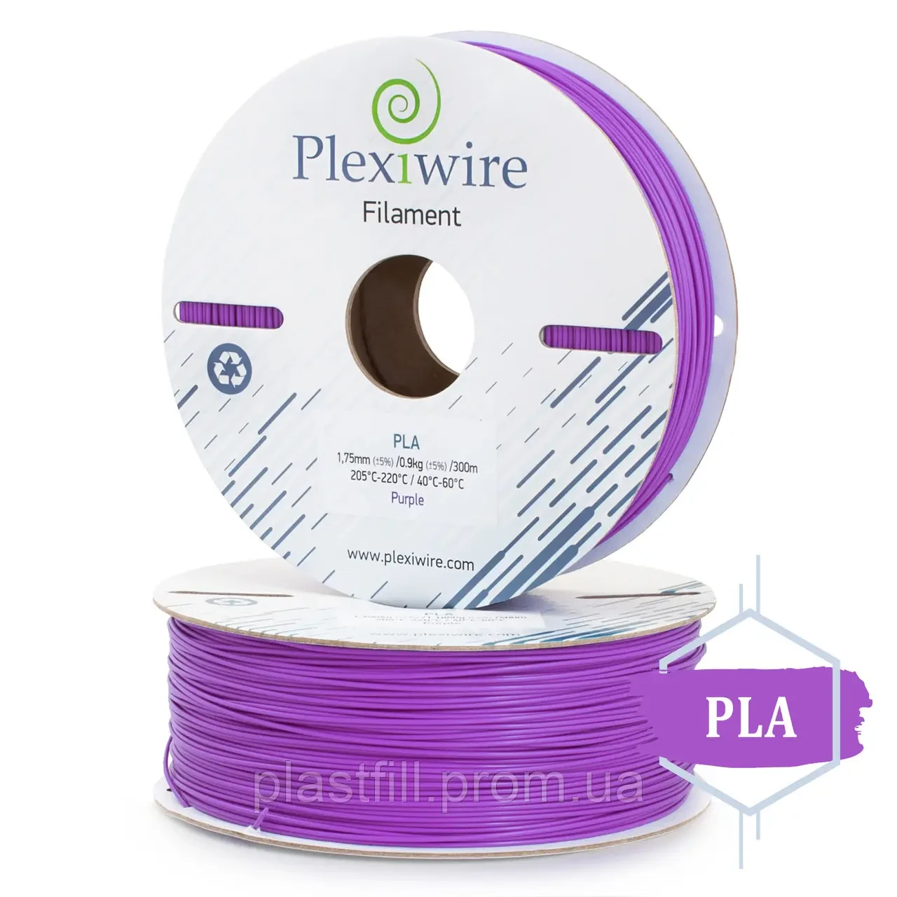 PLEXIWIRE PLA пластик для 3D принтера Фіолетовий (300м/0,9кг)