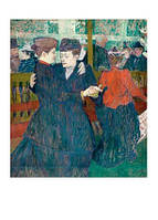 Листівка Henri De Toulouse-Lautrec Deu Femmes Dansant au Moulin-Rouge, 1892