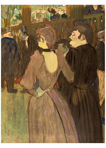 Листівка Henri De Toulouse-Lautrec — La Goulue and her Sister, 1892