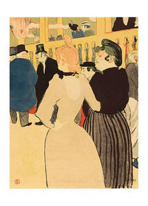 Листівка Henri De Toulouse-Lautrec — La Goulue and her Sister, 1892