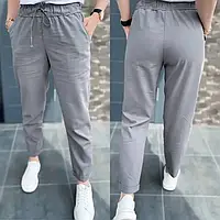 Укорочені літні жіночі штани завужені донизу