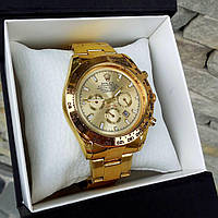 Золотые унисекс наручные часы Rolex / Ролекс