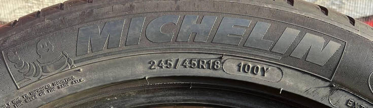 Шини б/у літні 245/45R18 MICHELIN Primacy 3, фото 4