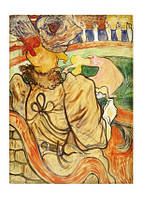 Листівка Henri De Toulouse-Lautrec At the Nouveau Cirque: The Dancer and Five Stiff Shirts, 1891