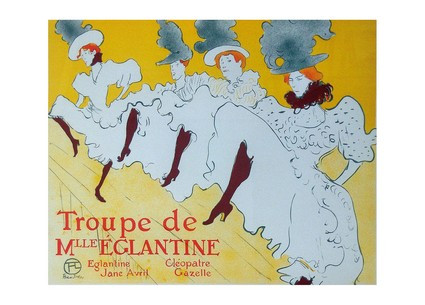 Листівка Henri De Toulouse-Lautrec — Dancing Girls, circa 1880