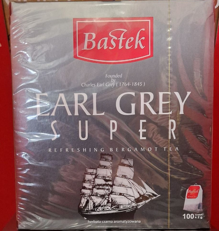 Чай чорний Bastek Earl Grey Super 100 пак.