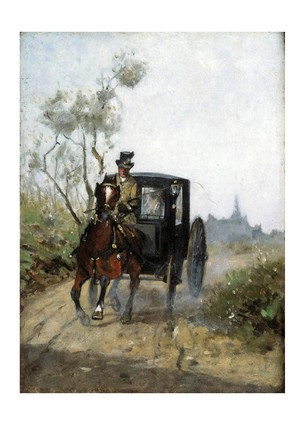 Листівка Henri De Toulouse-Lautrec — Carriage, 1881