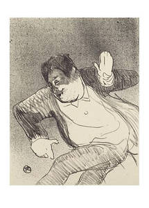 Листівка Henri De Toulouse-Lautrec — Caudieux at the Petit Casino (from Le Cafe Concert), 1893