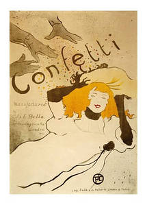Листівка Henri De Toulouse-Lautrec — Confetti, 1894