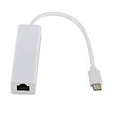 HUB Type-C на 3 USB+RJ45 мережна карта, фото 4