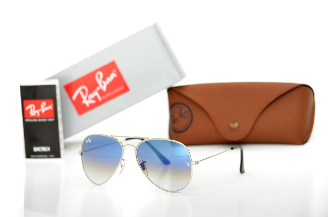 Сонцезахисні окуляри Ray Ban Aviator 3026D-bl-s скло