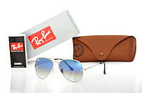 Солнцезащитные очки Ray Ban Aviator 3026D-bl-s стекло