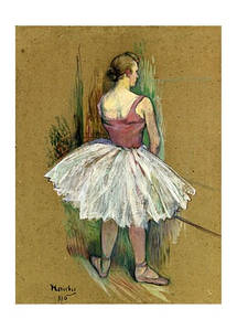 Листівка Henri De Toulouse-Lautrec — Standing Dancer, 1890