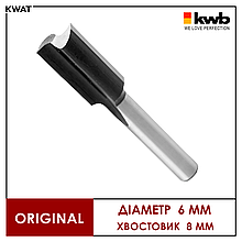 Фреза для пазів 6 мм KWB Сталь HSS Хвостовик 8 мм