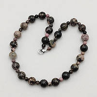 Буси Родоніт 12 мм Довжина 46 см