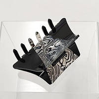 Краб Для Волос Трапеція 90х50 мм Французький Пластик Леопардовий