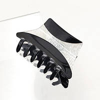 Краб Для Волос Трапеція 90х45 мм Французький Пластик Білий Метелик