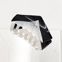 Краб Для Волос П'ятикутник 90х45 мм Французький Пластик Білий Лід